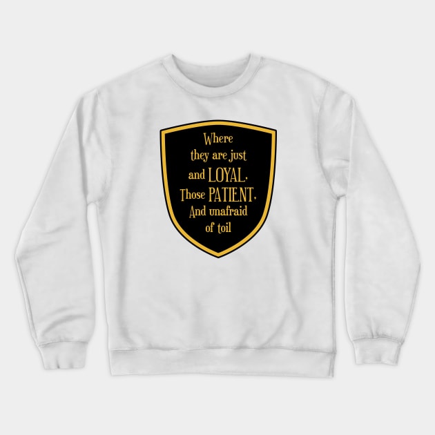 Loyal Badge Crewneck Sweatshirt by janlangpoako